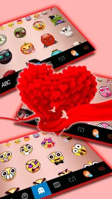 Valentine Red Hearts Theme android App screenshot 0