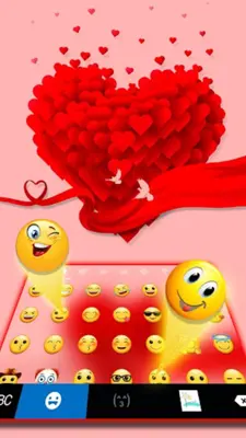 Valentine Red Hearts Theme android App screenshot 1